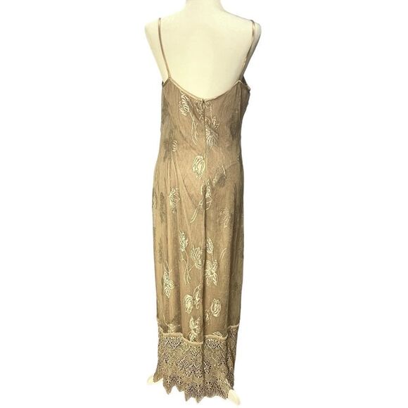 Sue Wong Vintage Champagne Lace Maxi Dress - Picture 6 of 16